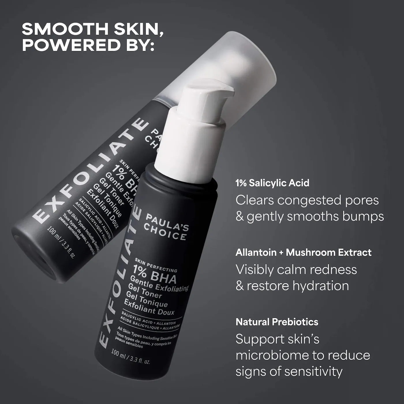 Paula's Choice - Skin Perfecting 1% BHA Gentle Exfoliating Gel Toner for Sensitive Skin | 100 mL