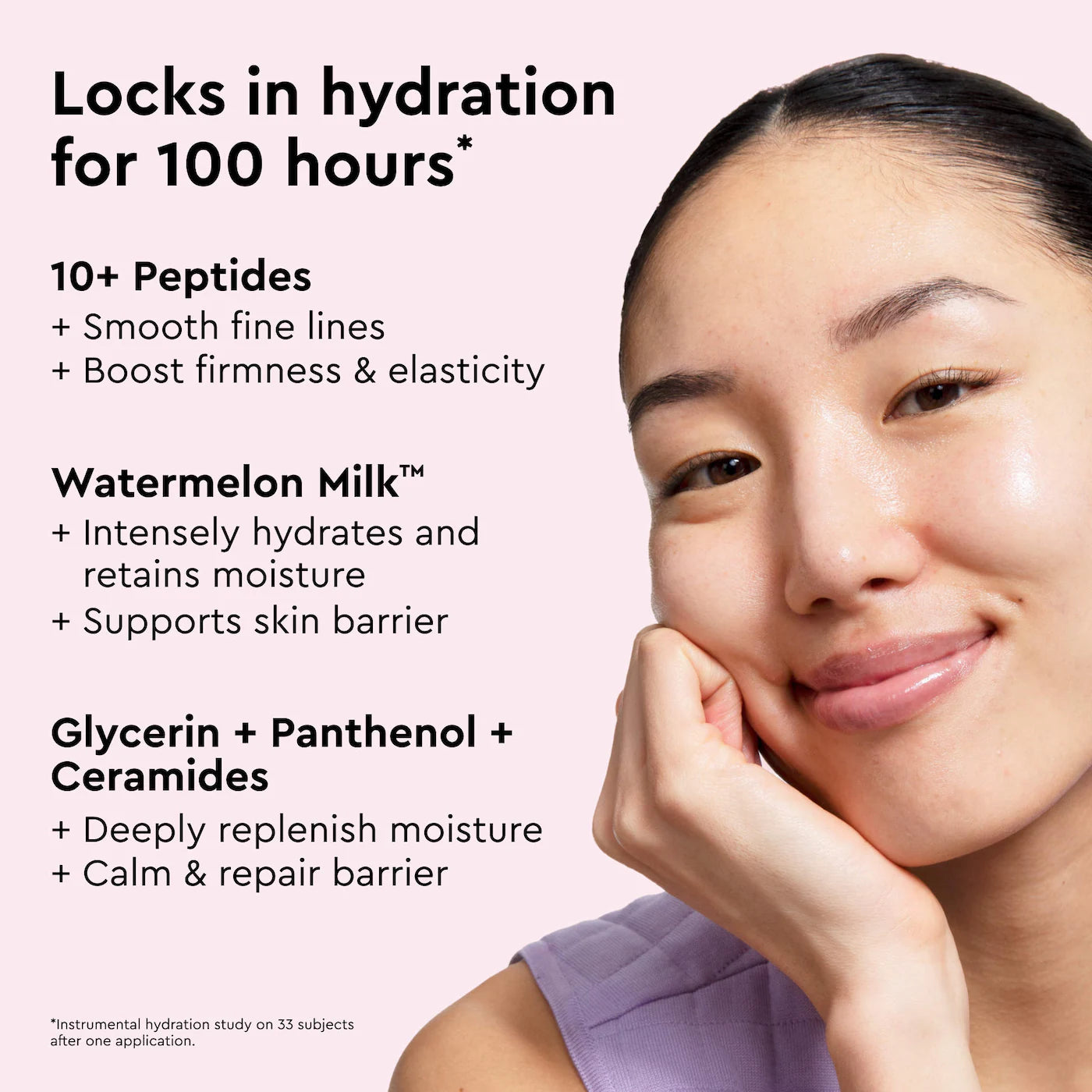 Glow Recipe - Watermelon Milk™ Peptide Cushion Cream Refillable Moisturizer for Dry Skin & Barrier Support | 50 mL