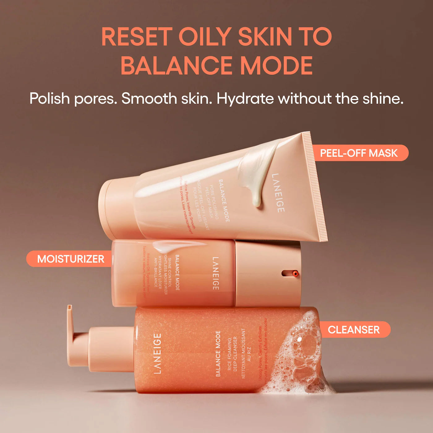 LANEIGE - Balance Mode Shine Control & Pore-Minimizing Lightweight Moisturizer for Oily Skin | 80 mL