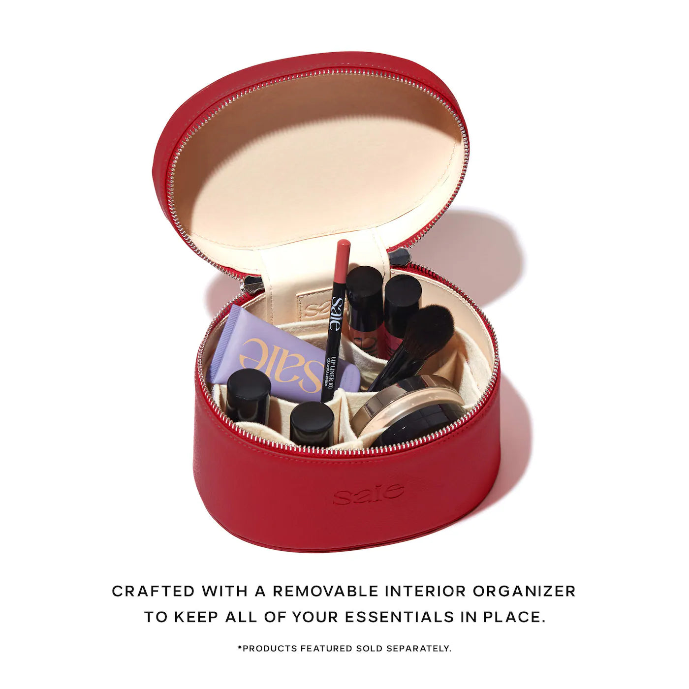 Saie - The Mini Vanity Case | Burgundy
