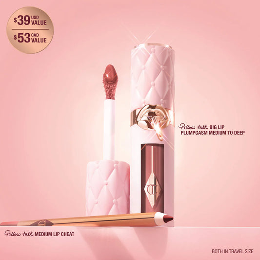 Charlotte Tilbury - Mini Pillow Talk Plumpgasm Lip Liner and Lip Gloss Set