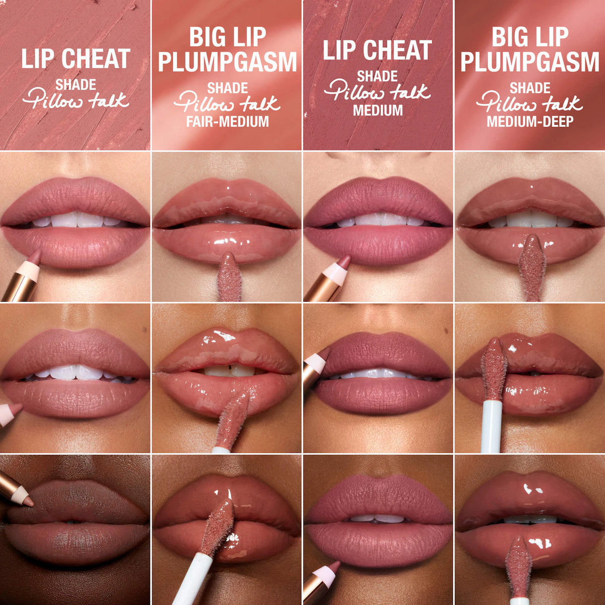 Charlotte Tilbury - Mini Pillow Talk Plumpgasm Lip Liner and Lip Gloss Set
