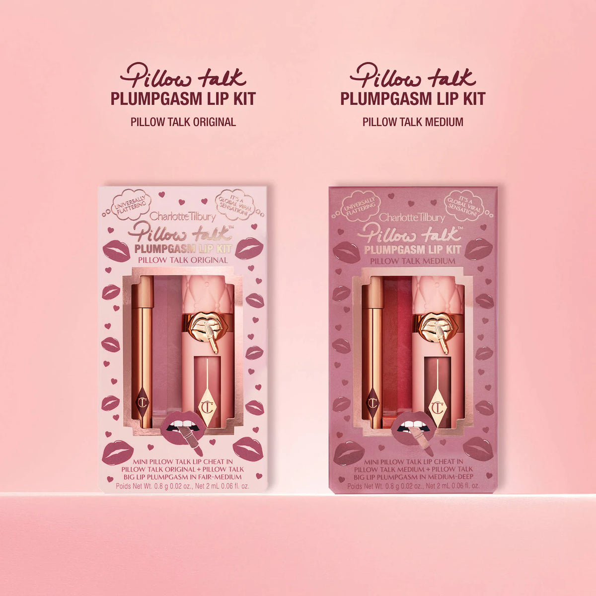 Charlotte Tilbury - Mini Pillow Talk Plumpgasm Lip Liner and Lip Gloss Set