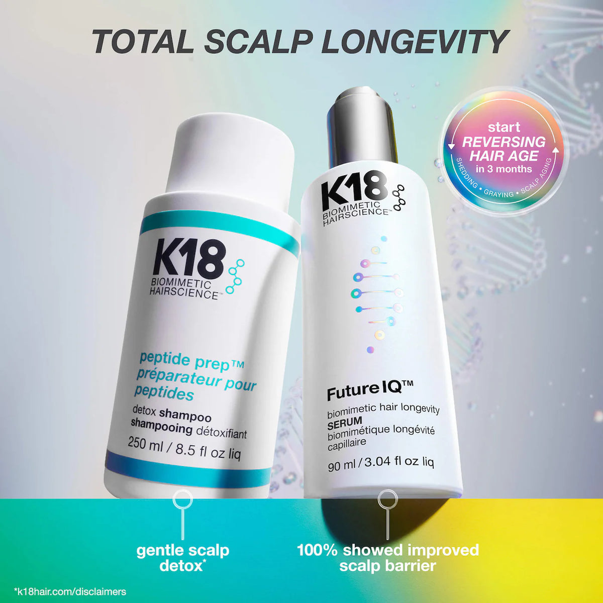 K18 Biomimetic Hairscience - FutureIQ™ biomimetic hair longevity serum | 90 mL
