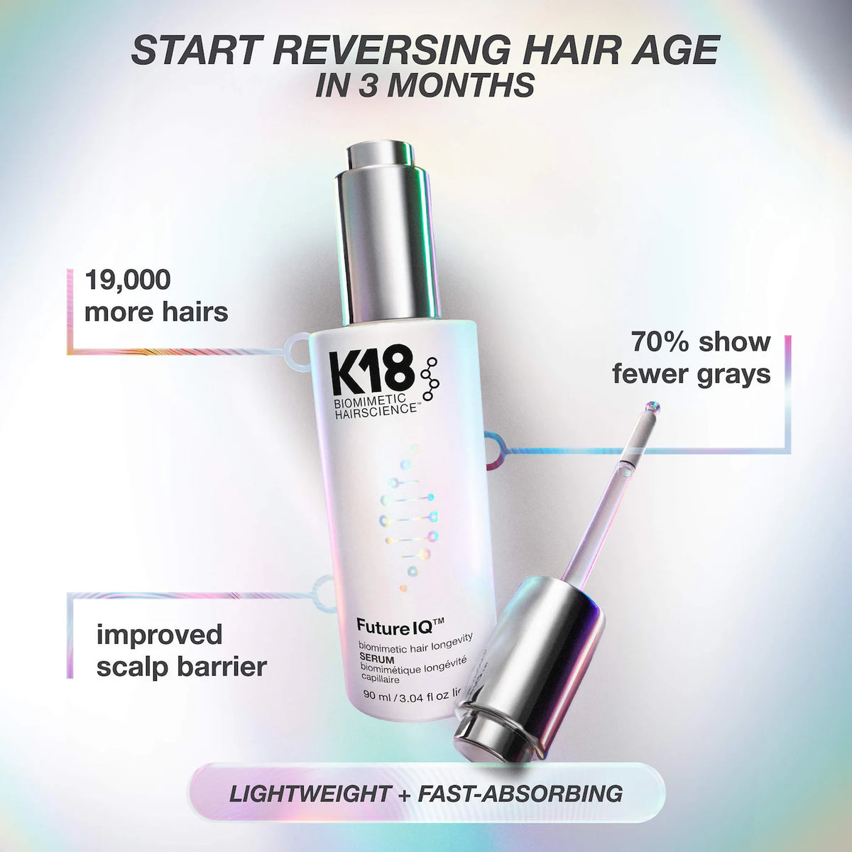 K18 Biomimetic Hairscience - FutureIQ™ biomimetic hair longevity serum | 90 mL
