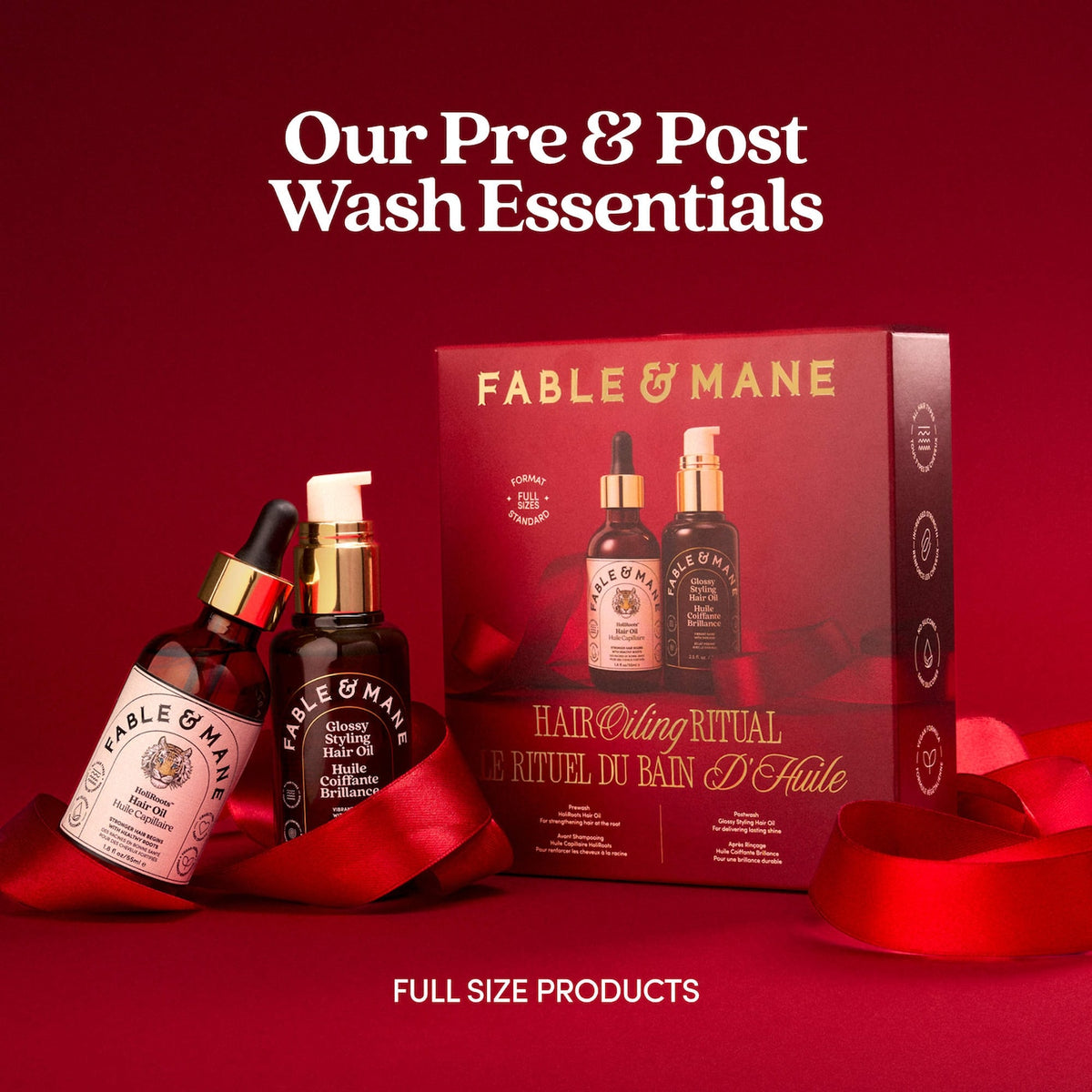 Fable & Mane - Ritual of Hair Oiling Set