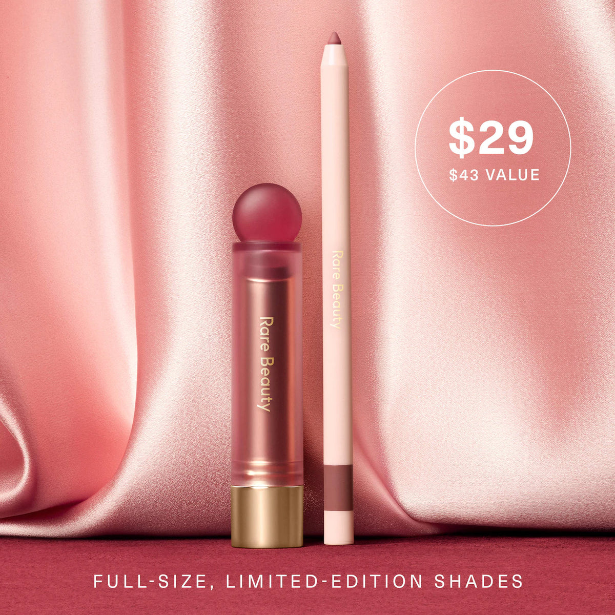 Rare Beauty - Mauve Faves Lip Duo Makeup Gift Set