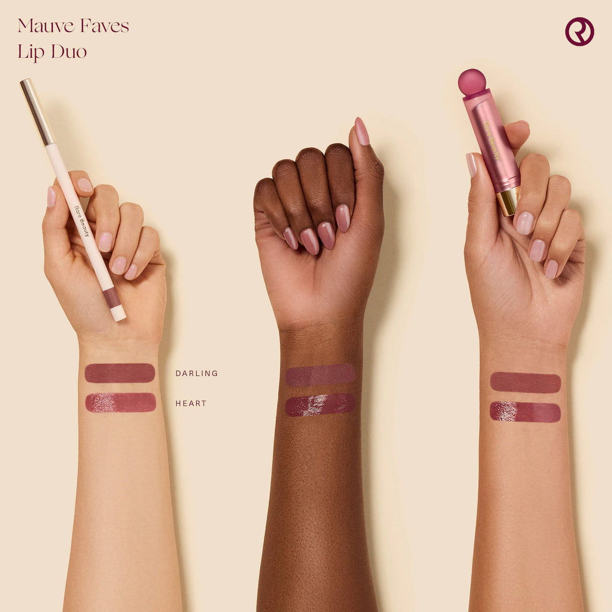 Rare Beauty - Mauve Faves Lip Duo Makeup Gift Set