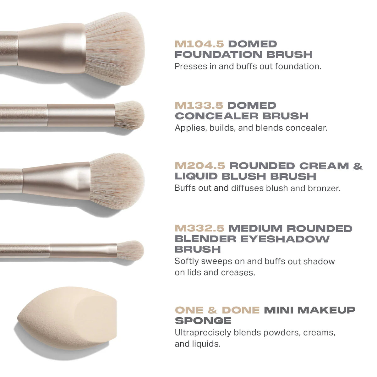 Morphe - Riches Come True 5-Piece Brush & Tool Set
