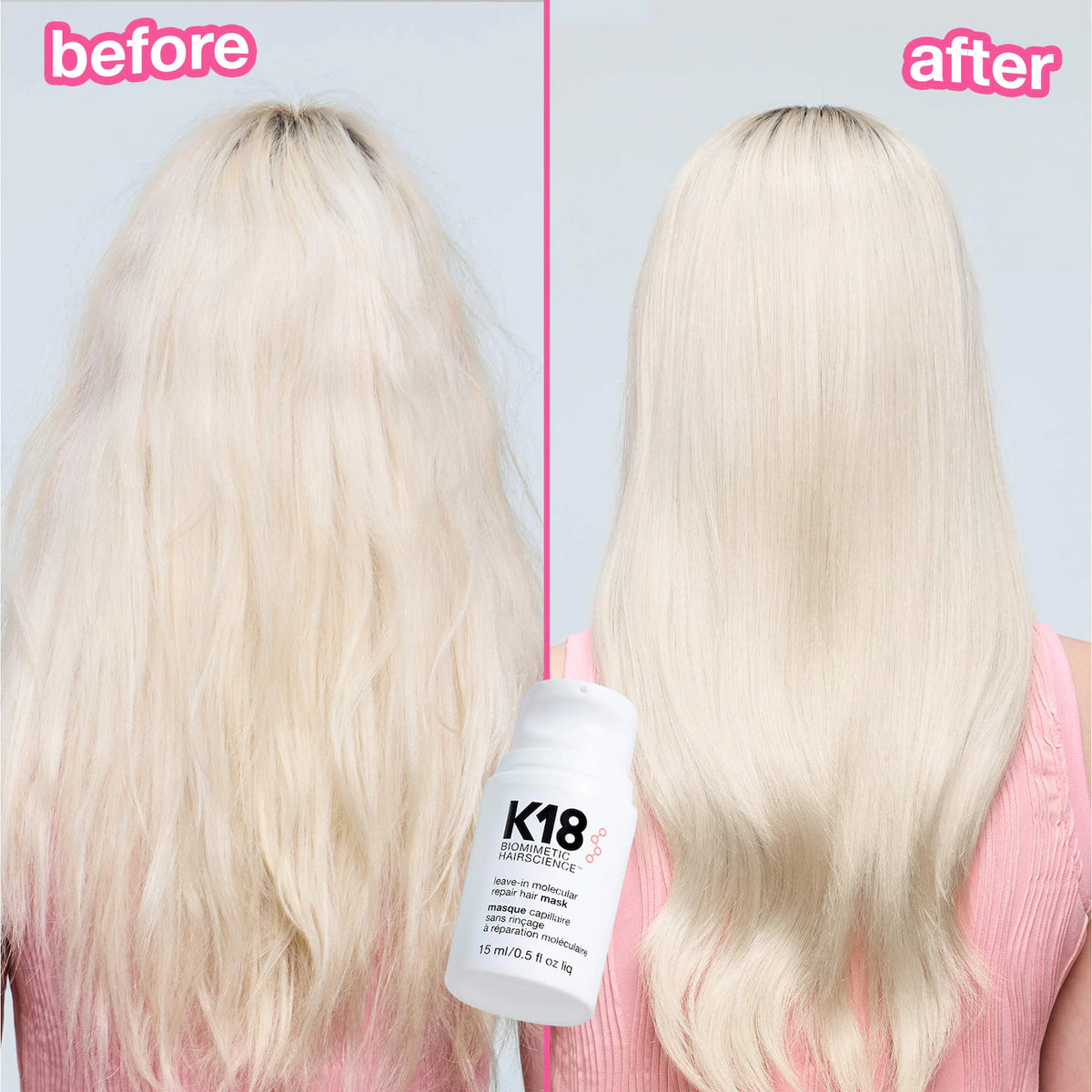 K18 Biomimetic Hairscience - Repair + Protect Mini Leave-In Molecular Repair Mask & HeatBounce Leave-In Conditioner Gift Set (2026-2027)
