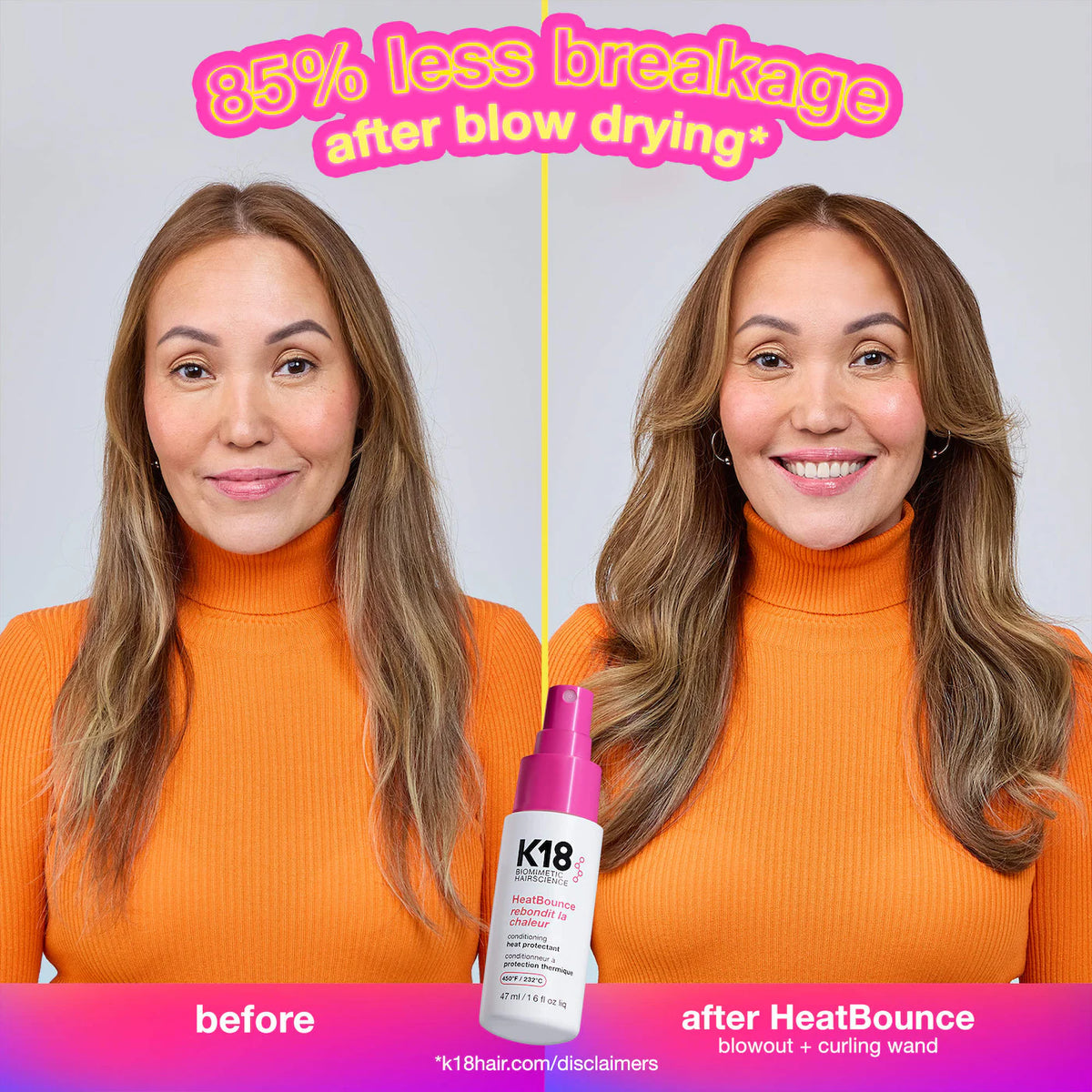 K18 Biomimetic Hairscience - Repair + Protect Mini Leave-In Molecular Repair Mask & HeatBounce Leave-In Conditioner Gift Set (2026-2027)