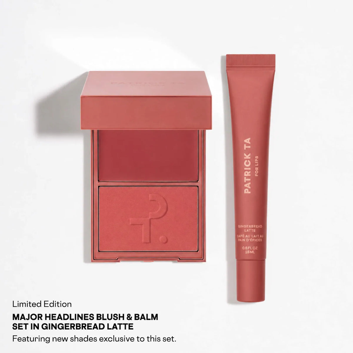 PATRICK TA - Major Headlines Double-Take Crème & Powder Blush Duo & Lip Balm Makeup Gift Set