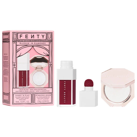 Fenty Beauty - Blushin' In Diamonds Liquid Blush + Highlighter Duo Makeup Gift Set