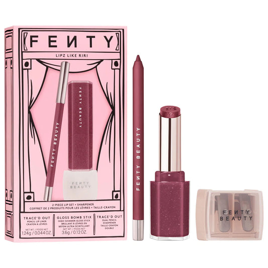 Fenty Beauty - Lipz Like Riri 2-Piece Lip + Sharpener Makeup Gift Set