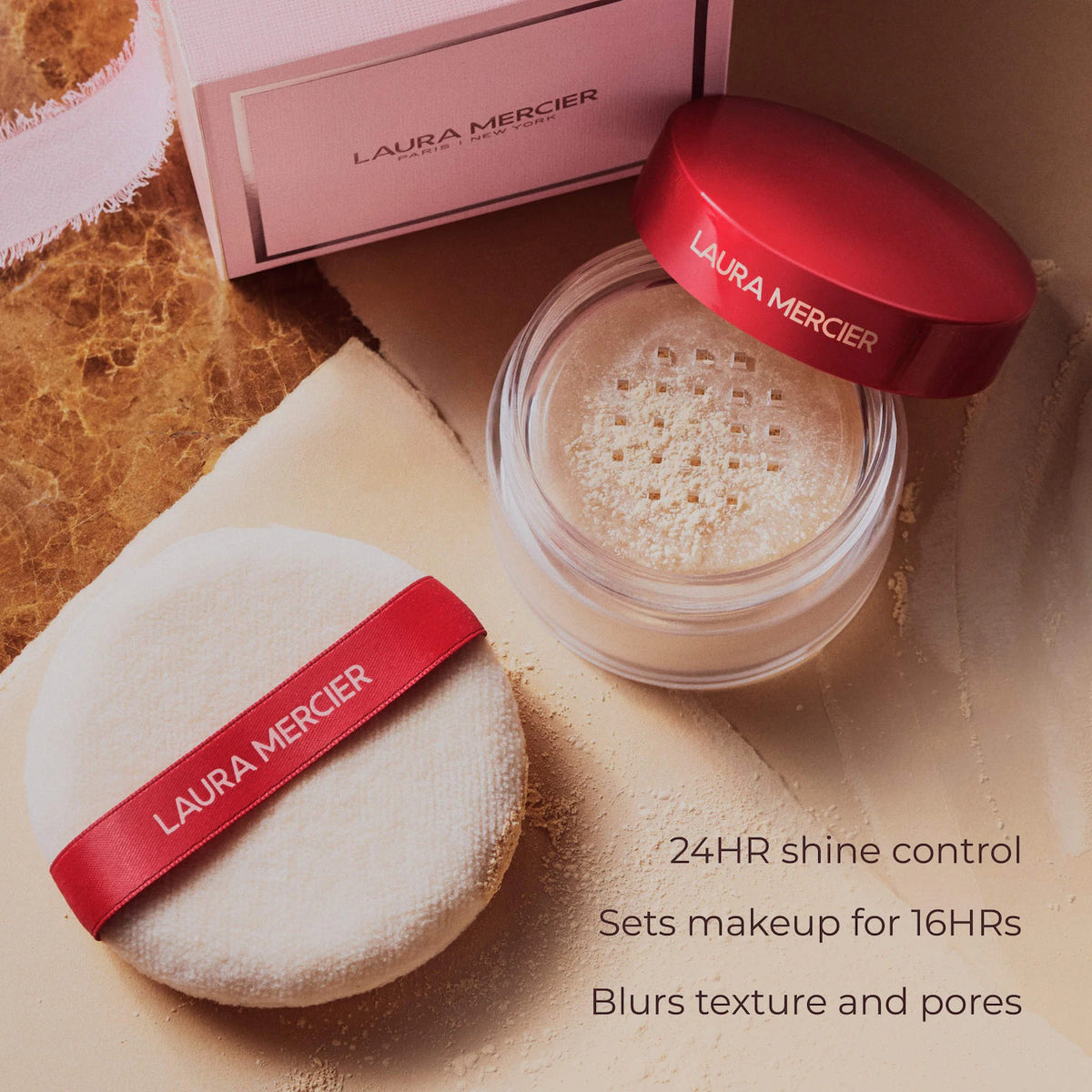 Laura Mercier - The Finishing Touch Translucent Loose Setting Powder & Velour Puff Gift Set (2026-2027)