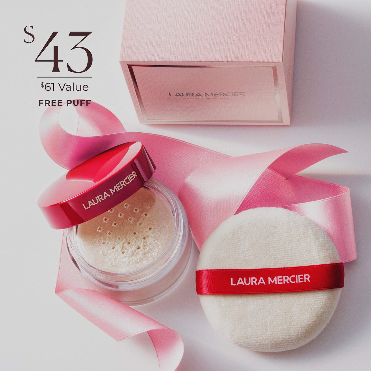 Laura Mercier - The Finishing Touch Translucent Loose Setting Powder & Velour Puff Gift Set (2026-2027)