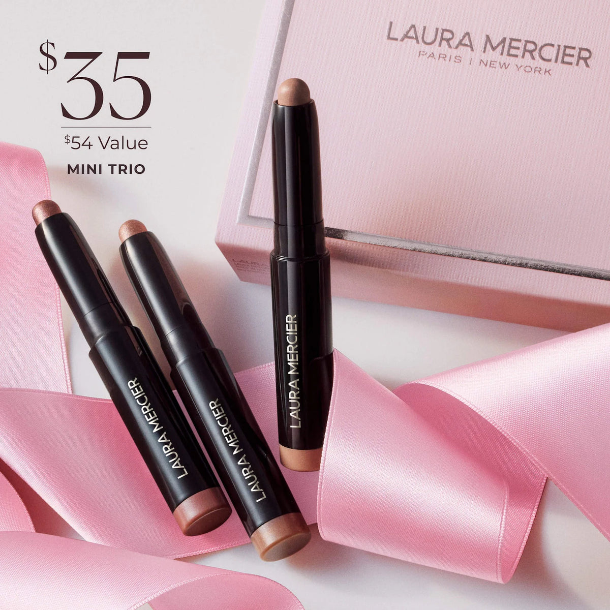 Laura Mercier - A Taste of Caviar Mini Caviar Stick Eye Shadow Trio Gift Set (2026-2027)