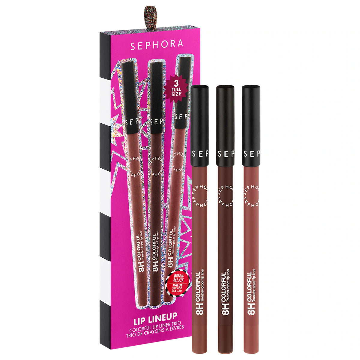 SEPHORA COLLECTION - 8H Colorful Lip Liner Trio Set (2026-2027)
