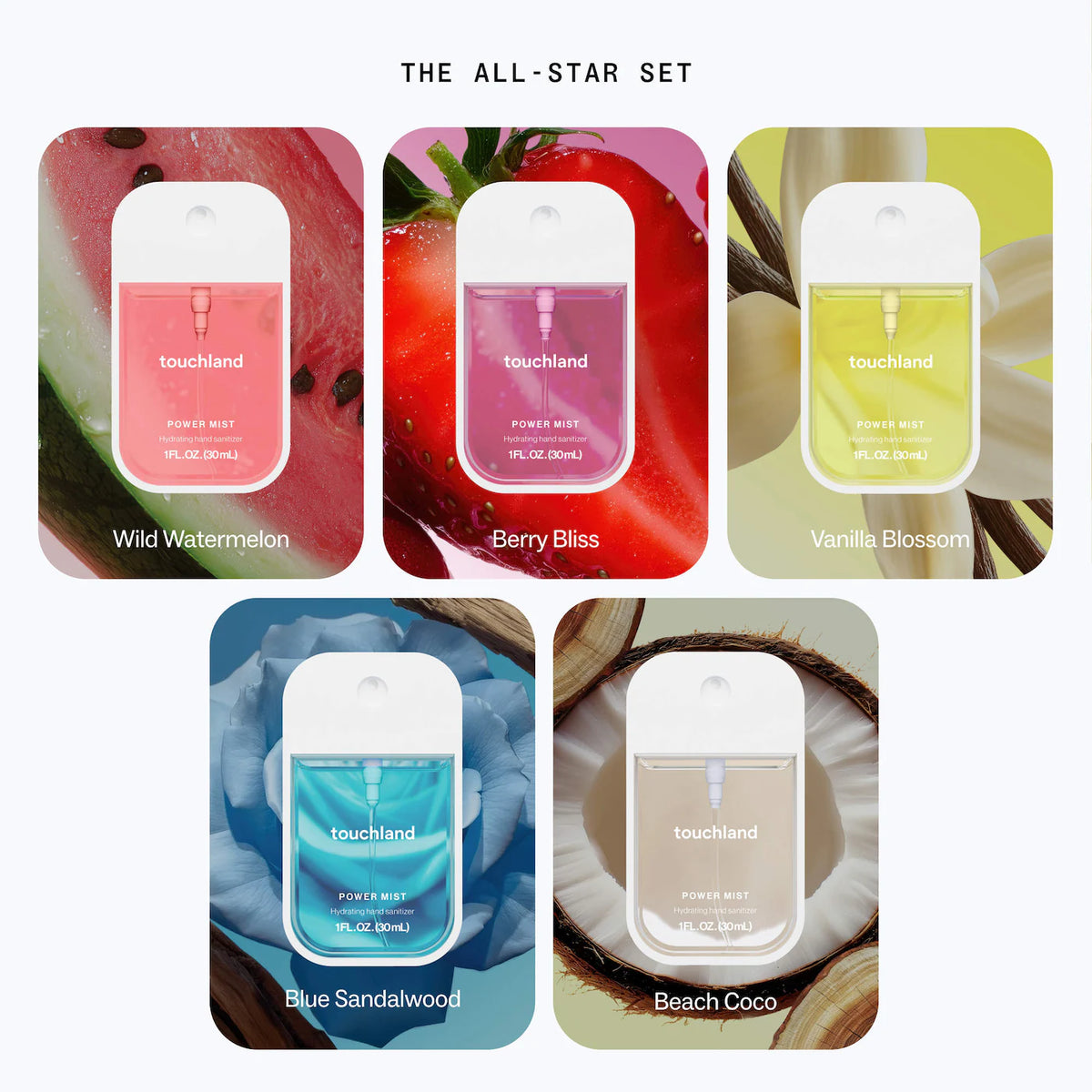 Touchland - The All-Star Power Mist Hand Sanitizer Gift Set