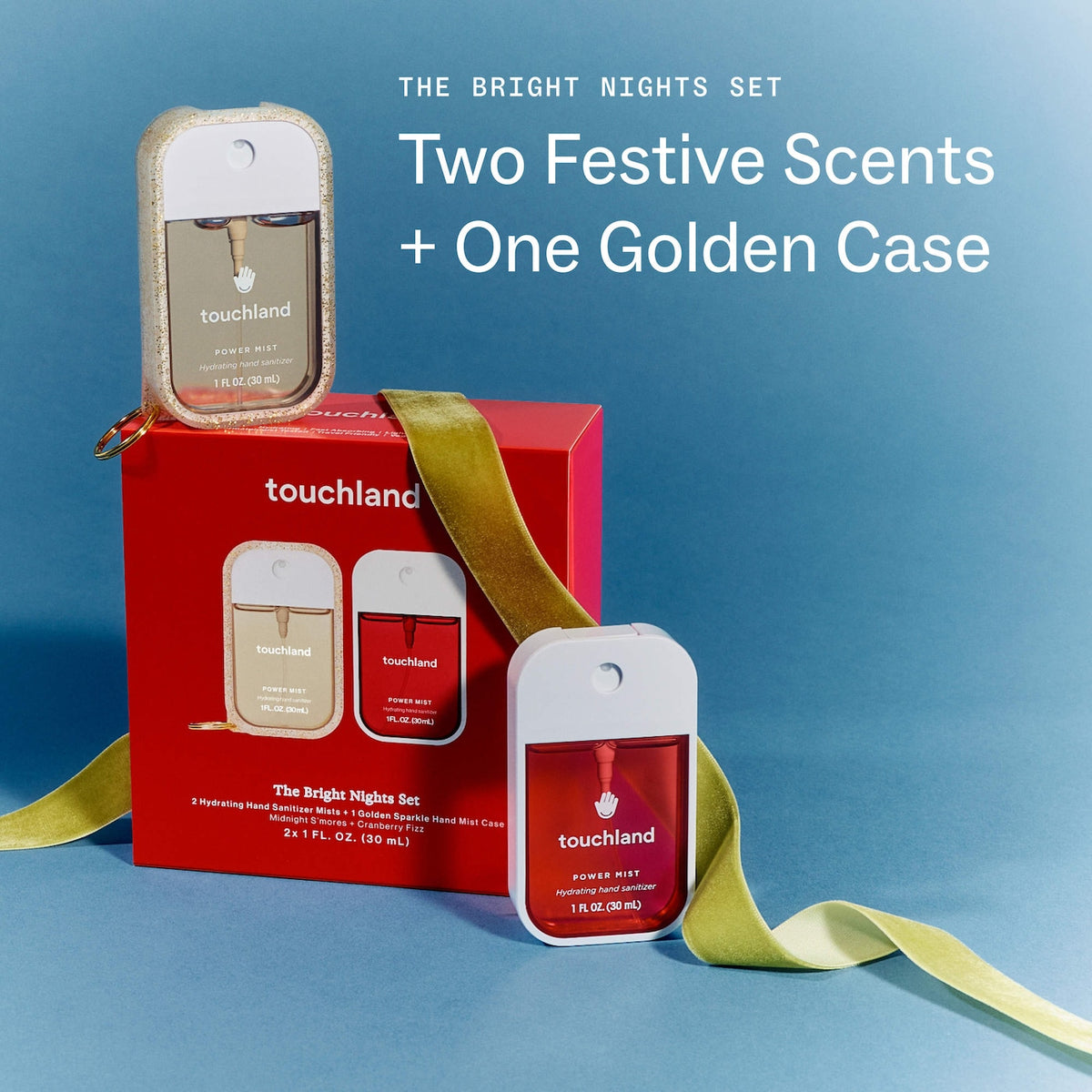 Touchland - Special Edition Bright Nights Hand Sanitizer 2-Pack + Case