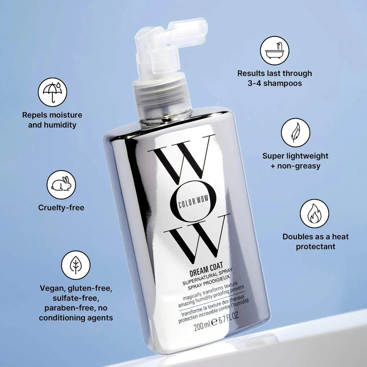 COLOR WOW - Dream Coat Treatment Spray and Mini Style on Steroids Texture Spray Set