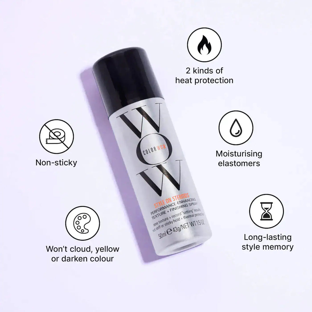COLOR WOW - Dream Coat Treatment Spray and Mini Style on Steroids Texture Spray Set