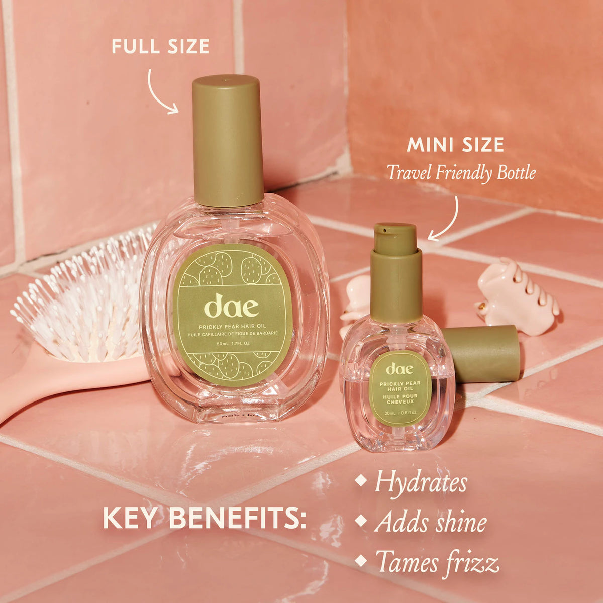 dae - Cactus Fruit 3-in-1 Styling Cream, Mini Fairy Blaster + Prickly Pear Oil Set
