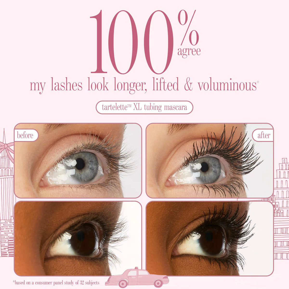 tarte - eyes on me tartelette mascara & liner clutch