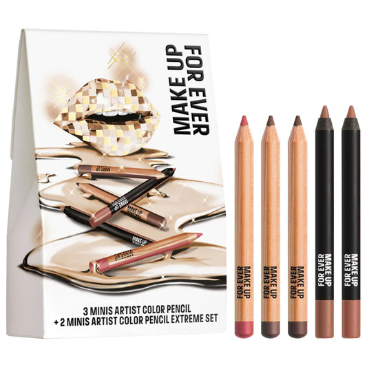 MAKE UP FOR EVER - Mini Artist Color Pencil Original & Extreme Long-lasting Lip Liner Set