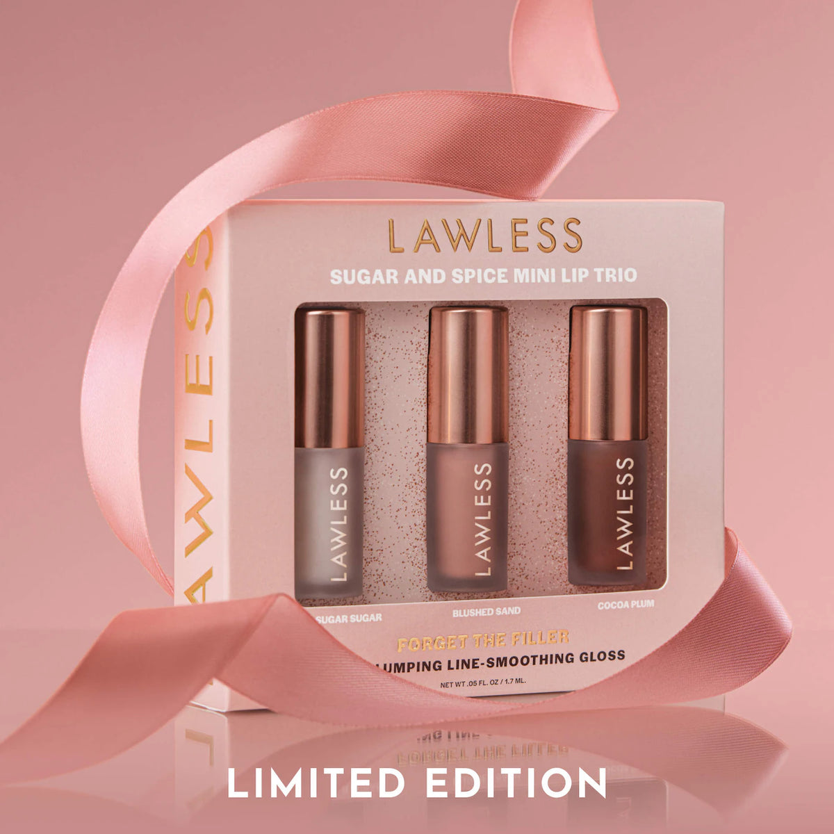 LAWLESS - Mini Forget the Filler Sugar and Spice Lip Trio Gift Set