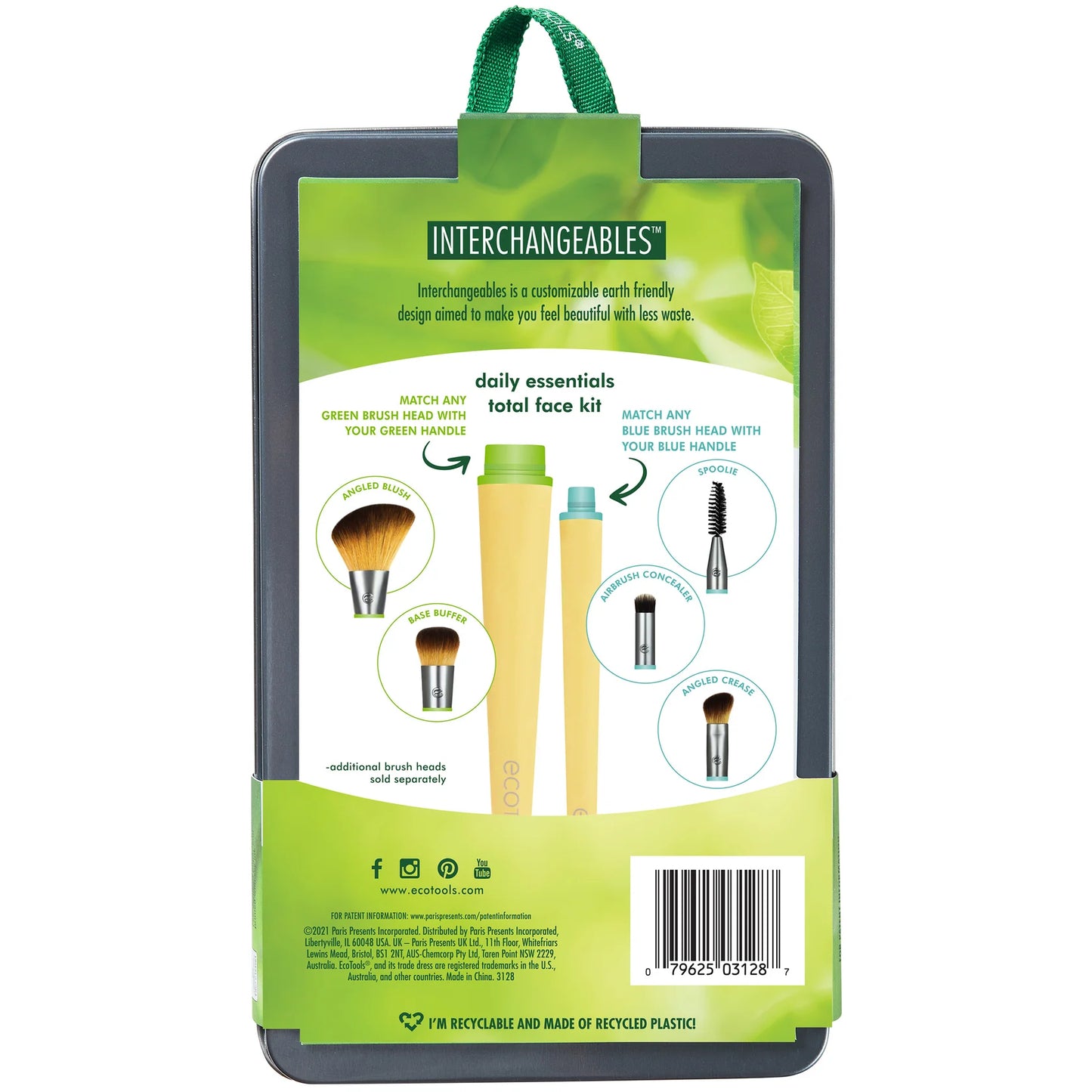 Ecotools - Interchangeables Daily Essentials Total Face Makeup Brush Kit