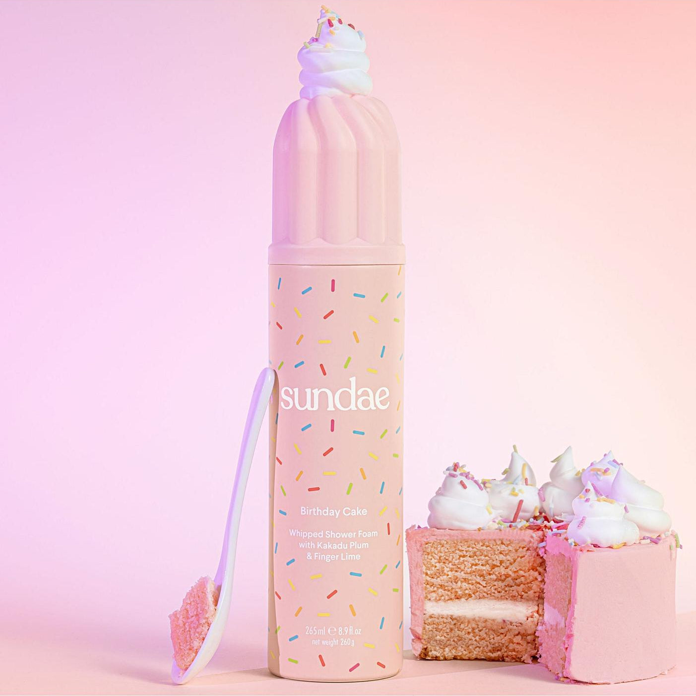 SUNDAE - WHIPPED SHOWER FOAM BIRTHDAY CAKE | 265 ML