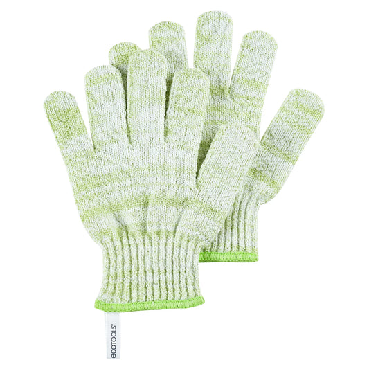 Ecotools - Exfoliating Bath & Shower Gloves, Green
