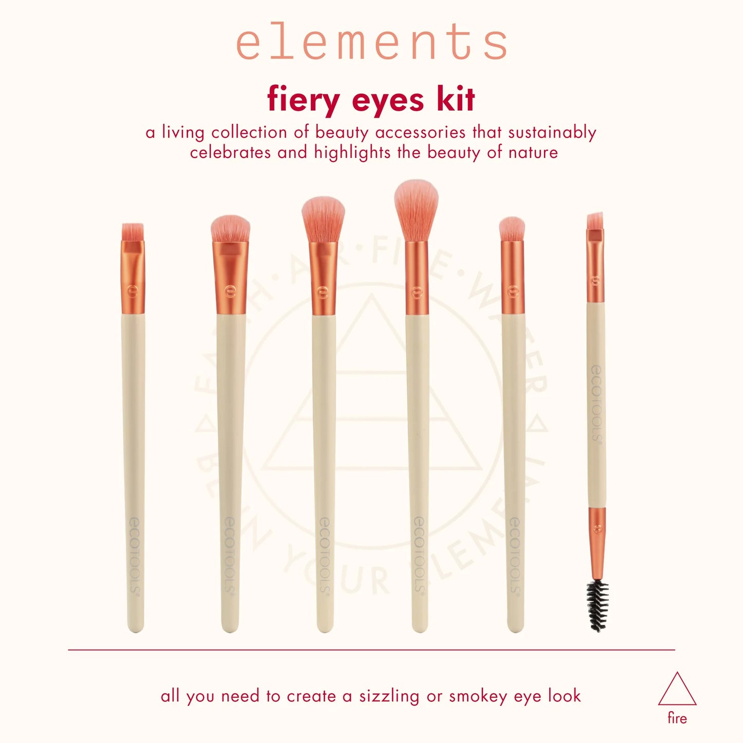 Ecotools - Elements Fiery Eyes Eye Makeup Brush Kit