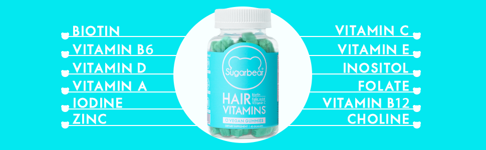 Sugarbear - Vegan Gummy Hair Vitamins | 75 Gummies