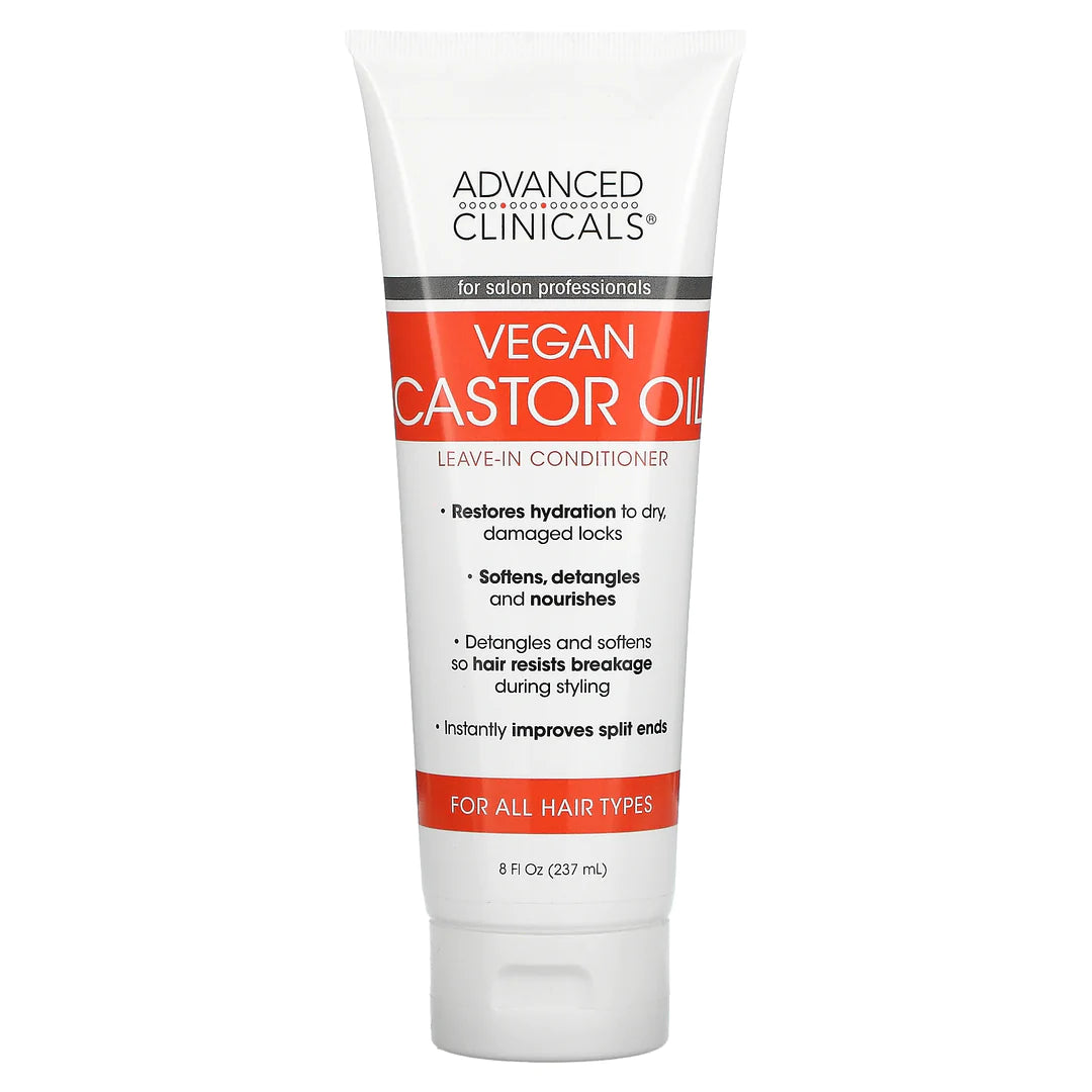 ADVANCED CLINICALS - VEGAN CASTOR OIL LEAVE-IN-CONDITIONER | 237 mL