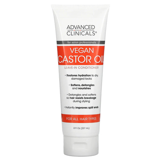 ADVANCED CLINICALS - VEGAN CASTOR OIL LEAVE-IN-CONDITIONER | 237 mL