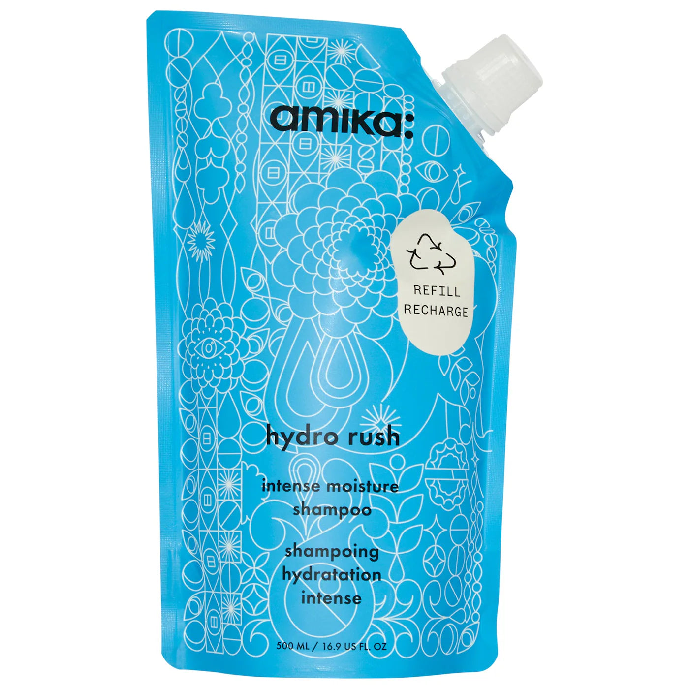 amika - Hydro Rush Intense Moisture Shampoo with Hyaluronic Acid