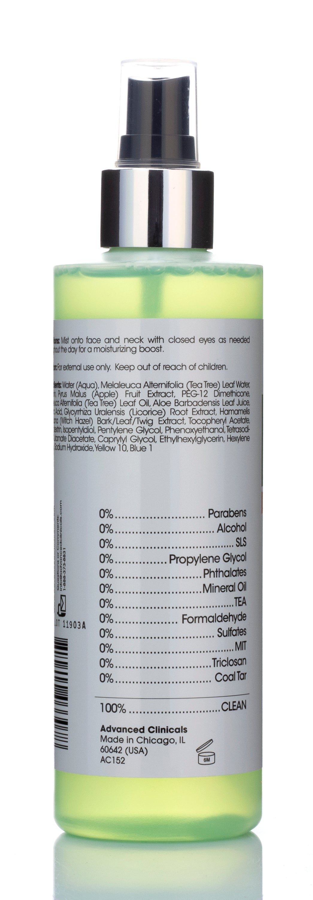 ADVANCED CLINICALS - TEA TREE + WITCH HAZEL TONER OIL CONTROL | 237 mL