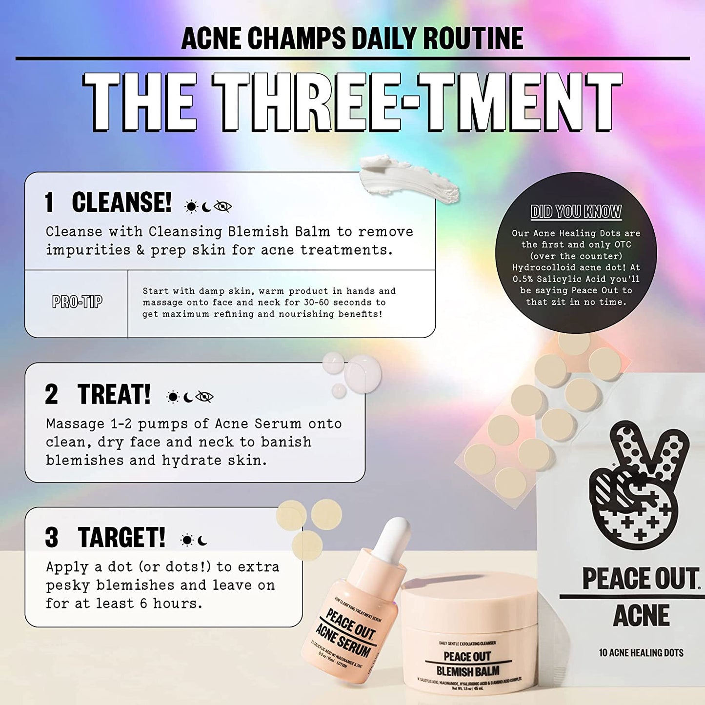 Peace Out - Acne Champs Set