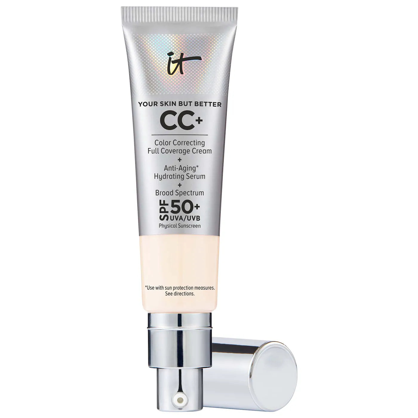 IT Cosmetics - CC+ Cream Full Coverage Color Correcting Foundation with SPF 50+ | 50 mL