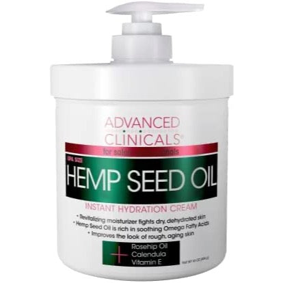 ADVANCED CLINICALS - HEMP SEED OIL CREAM | 454 g