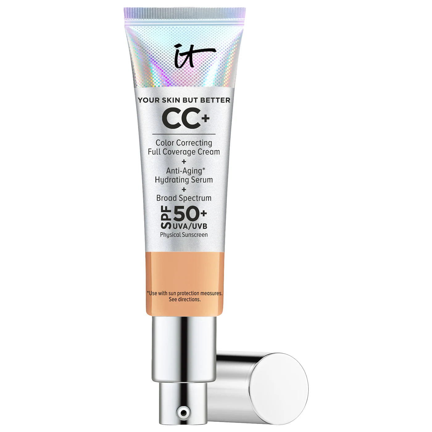 IT Cosmetics - CC+ Cream Full Coverage Color Correcting Foundation with SPF 50+ | 50 mL