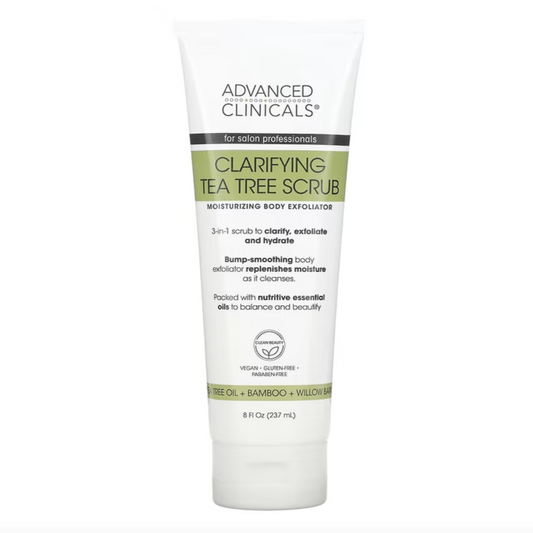 ADVANCED CLINICALS - TEA TREE BODY SCRUB | 237 mL