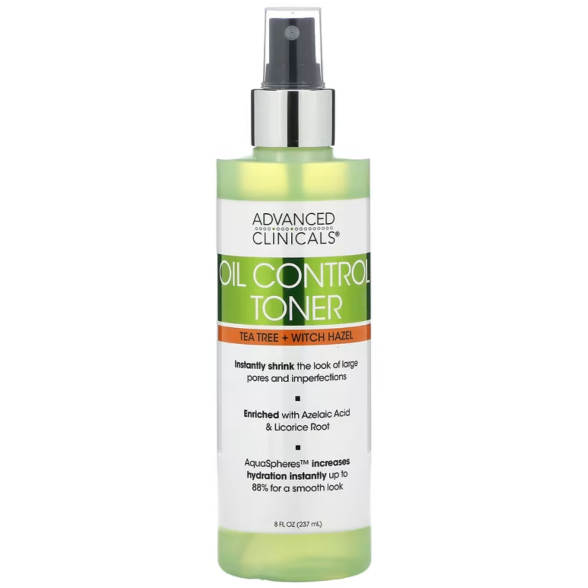 ADVANCED CLINICALS - TEA TREE + WITCH HAZEL TONER OIL CONTROL | 237 mL