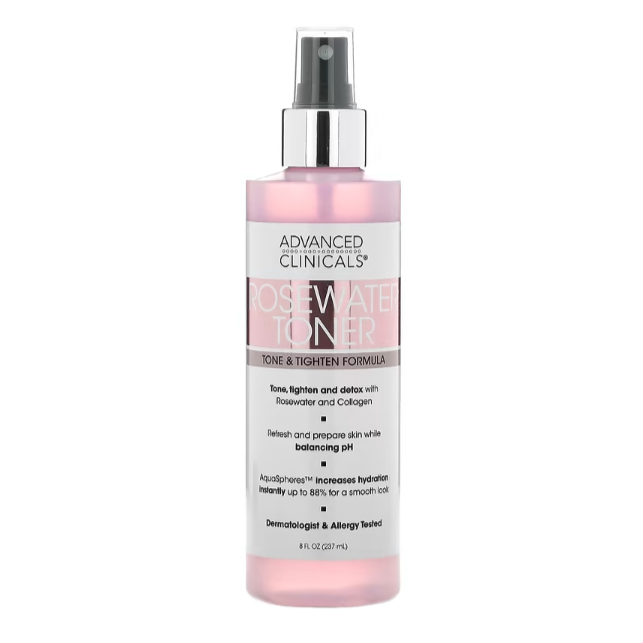 Advanced Clinicals - Rosewater Toner | 237 mL