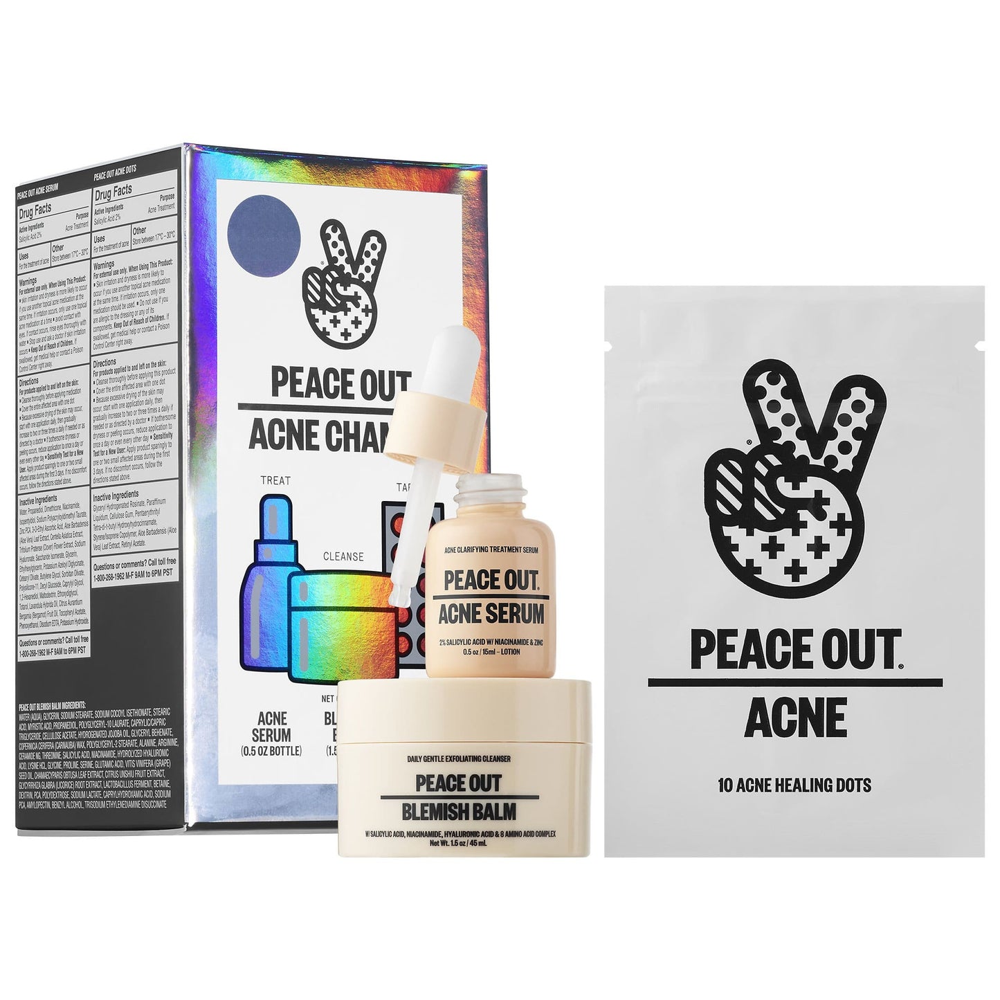 Peace Out - Acne Champs Set