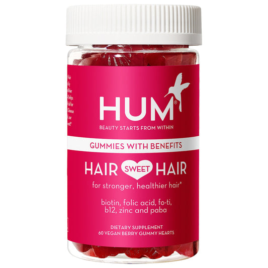 HUM Nutrition - Hair Sweet Hair™ - Hair Growth Vegan Gummies with Biotin and Folic Acid | 60 gummies
