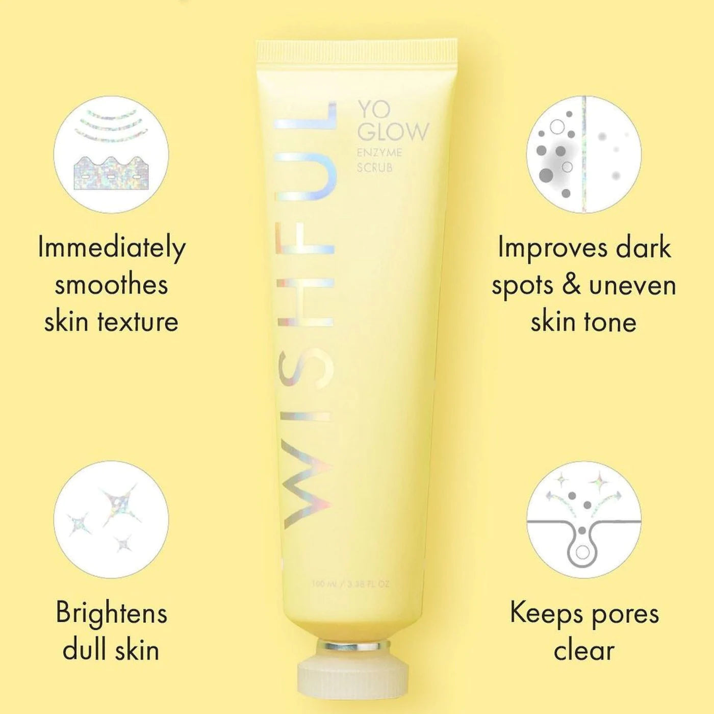 Wishful - Yo Glow AHA & BHA Facial Enzyme Scrub | 100 mL – Beautique