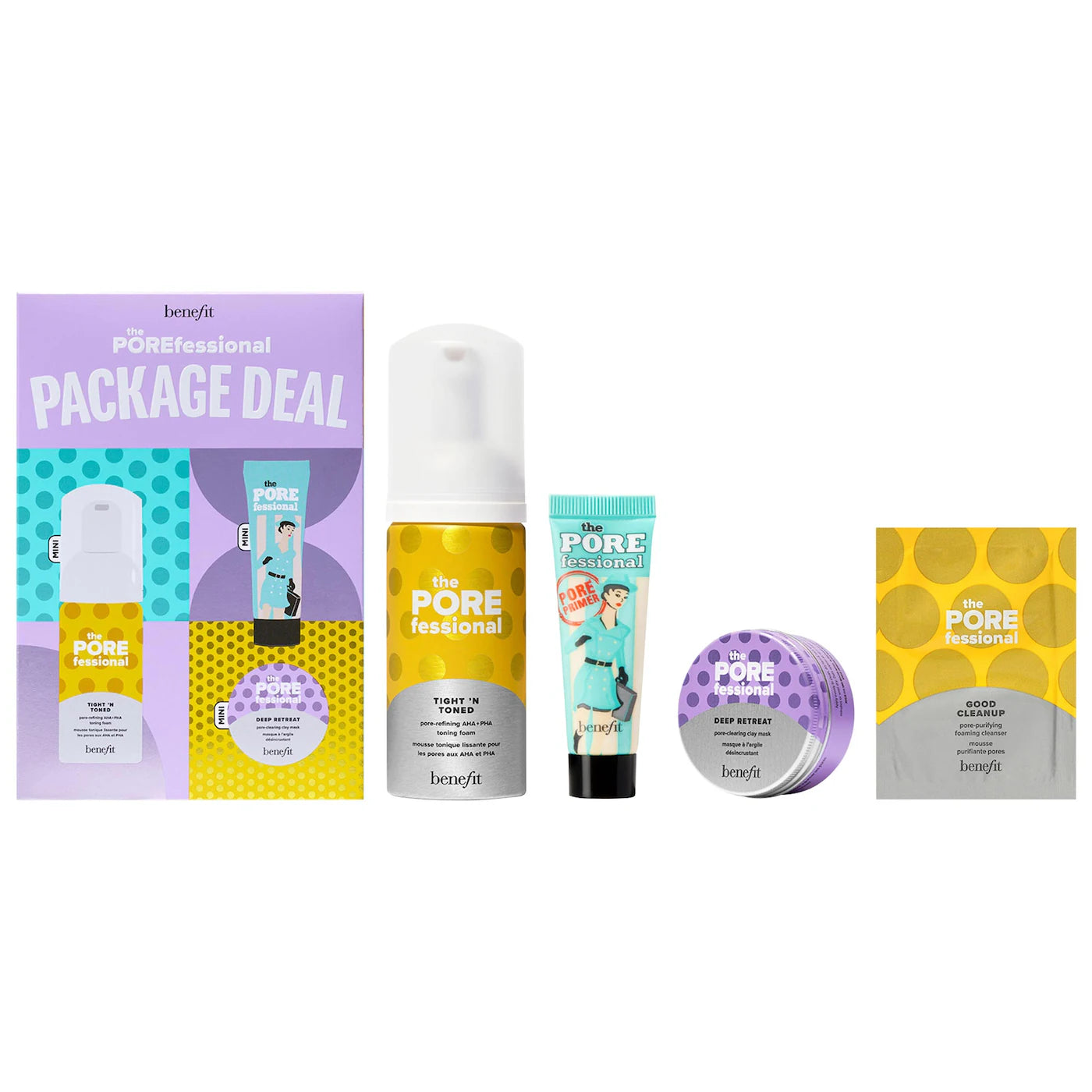 Benefit - Mini The POREfessional Package Deal pore primer & pore care value set